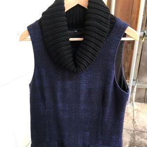 Theory Cowl Neck Sleeves Tunic Wool